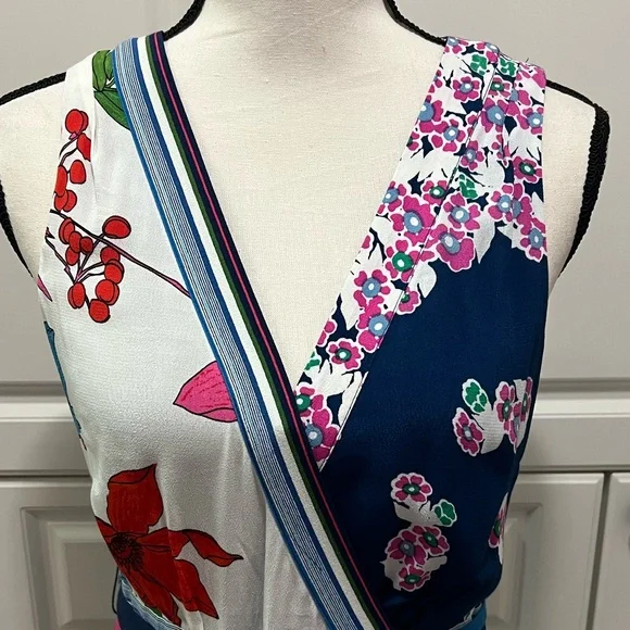 NWT Maeve |Anthropologie| Botanical belted Floral belted dress size 6 - Picture 4 of 15